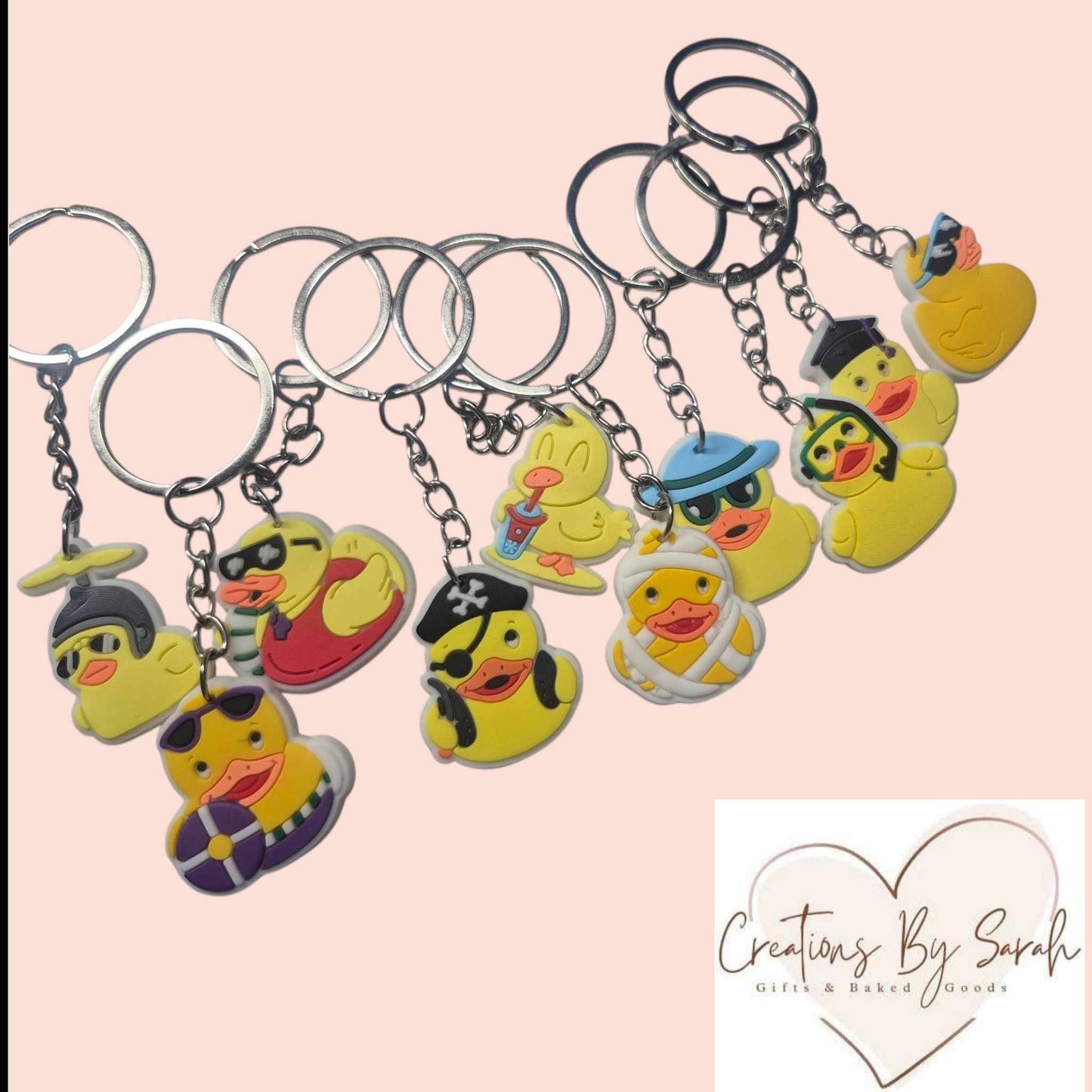 Novelty 2D Duck Keyrings