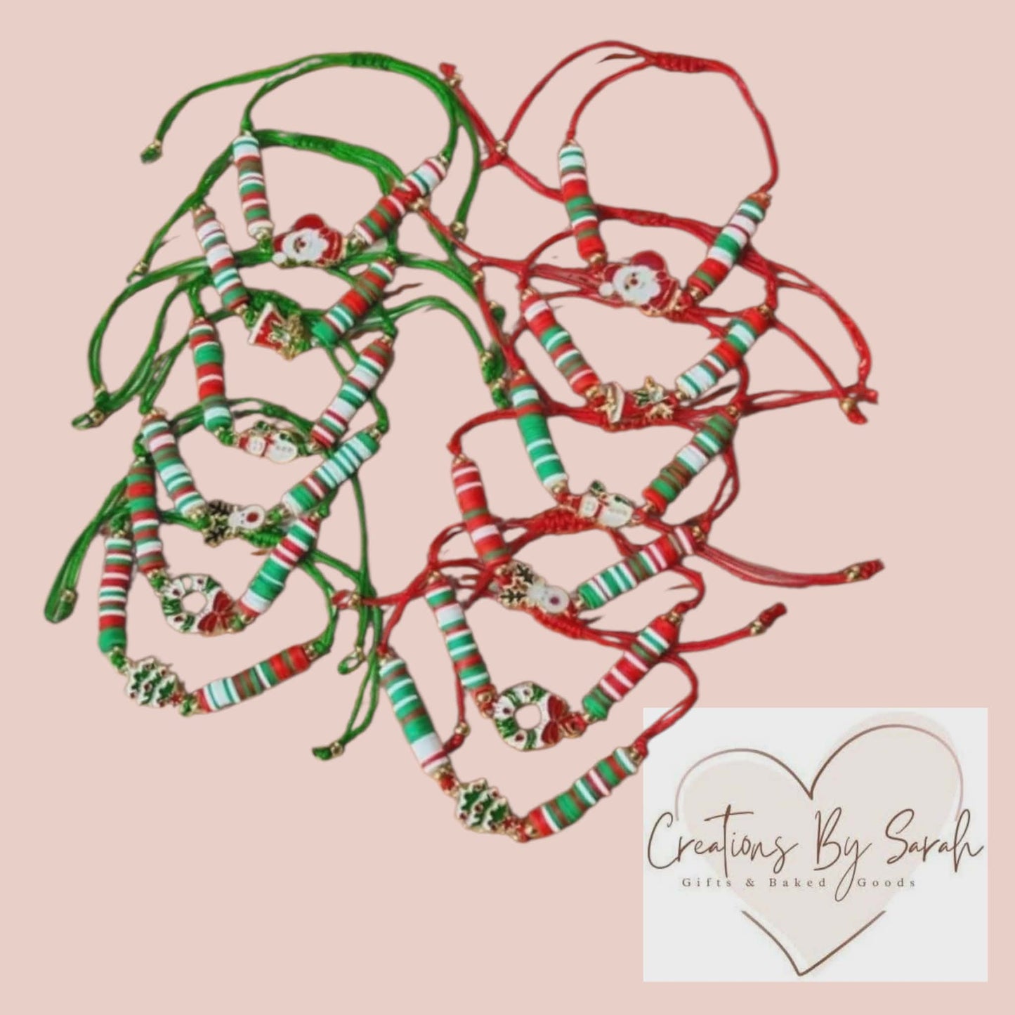 Childrens/Adults Chrsitmas Handmade Bracelet's