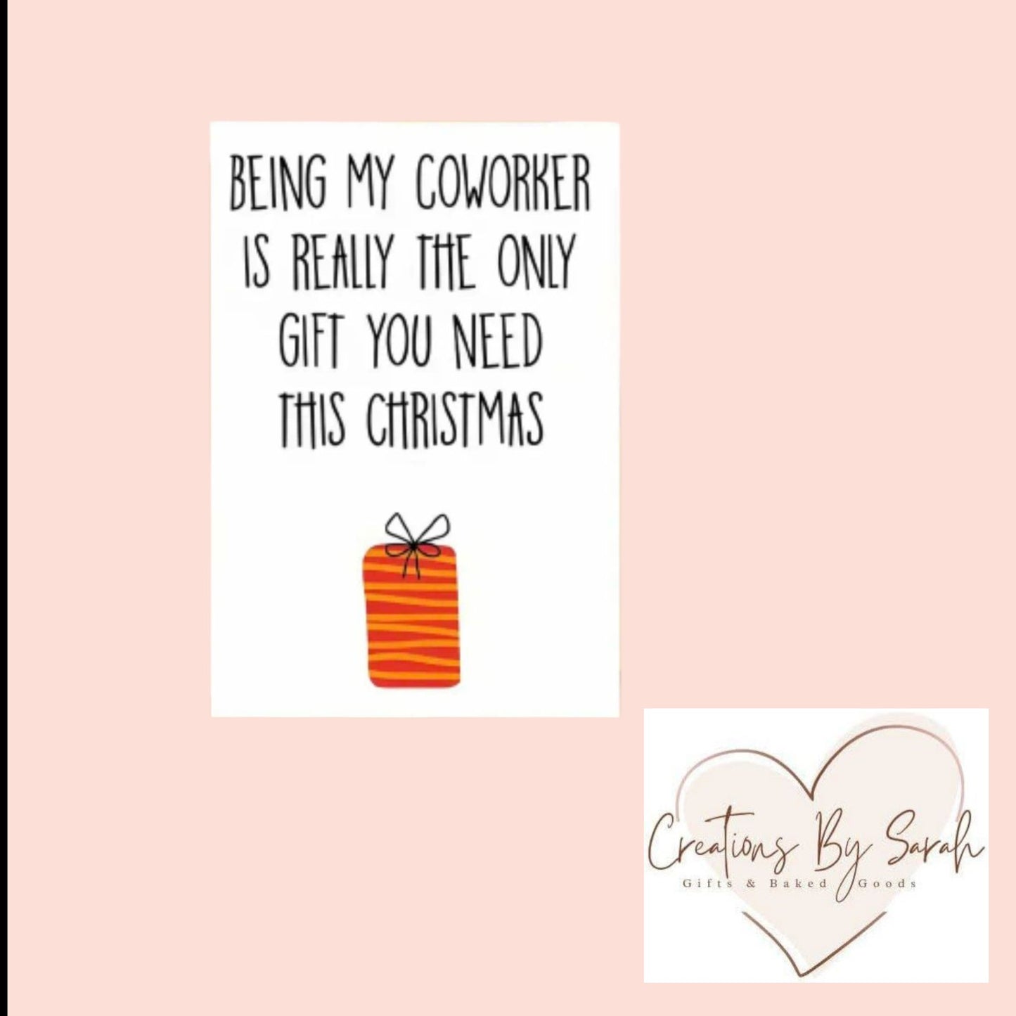 Being My Coworker Is Really The Only Gift You Need This Christmas Christmas Card