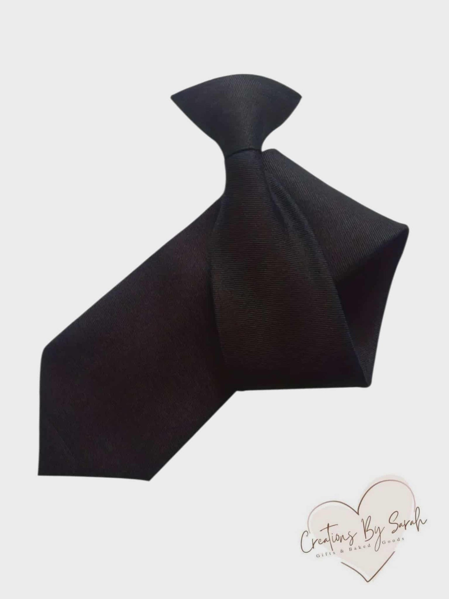 Black Clip On Tie