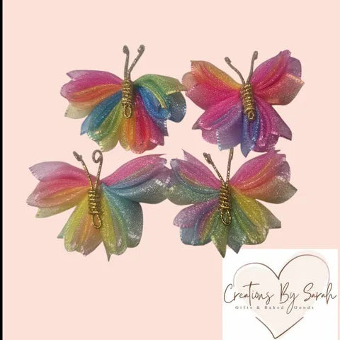 Cotton Candy Butterflies Clips