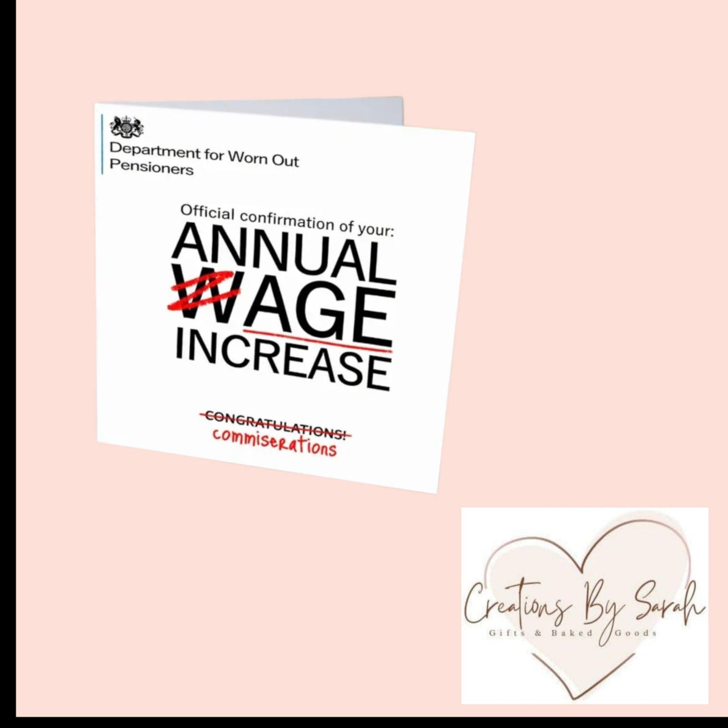 Joke Birthday Card Department of worn our pensioners