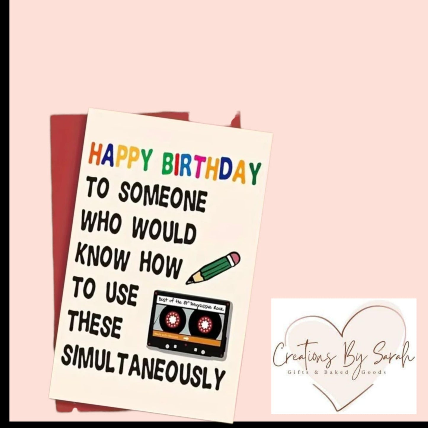 Joke Birthday Card Happy Birthday To Someone Who Would Know How To Use These Simultaneously