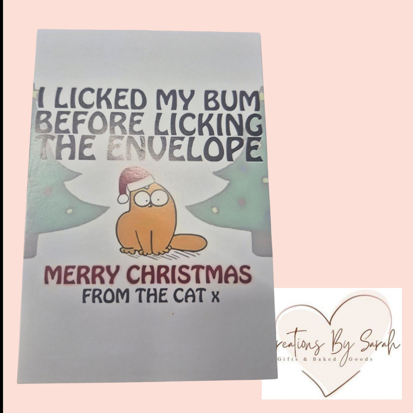 I Licked My Bum Before Licking The Envelope, Merry Christmas From The Cat X (Christmas card)