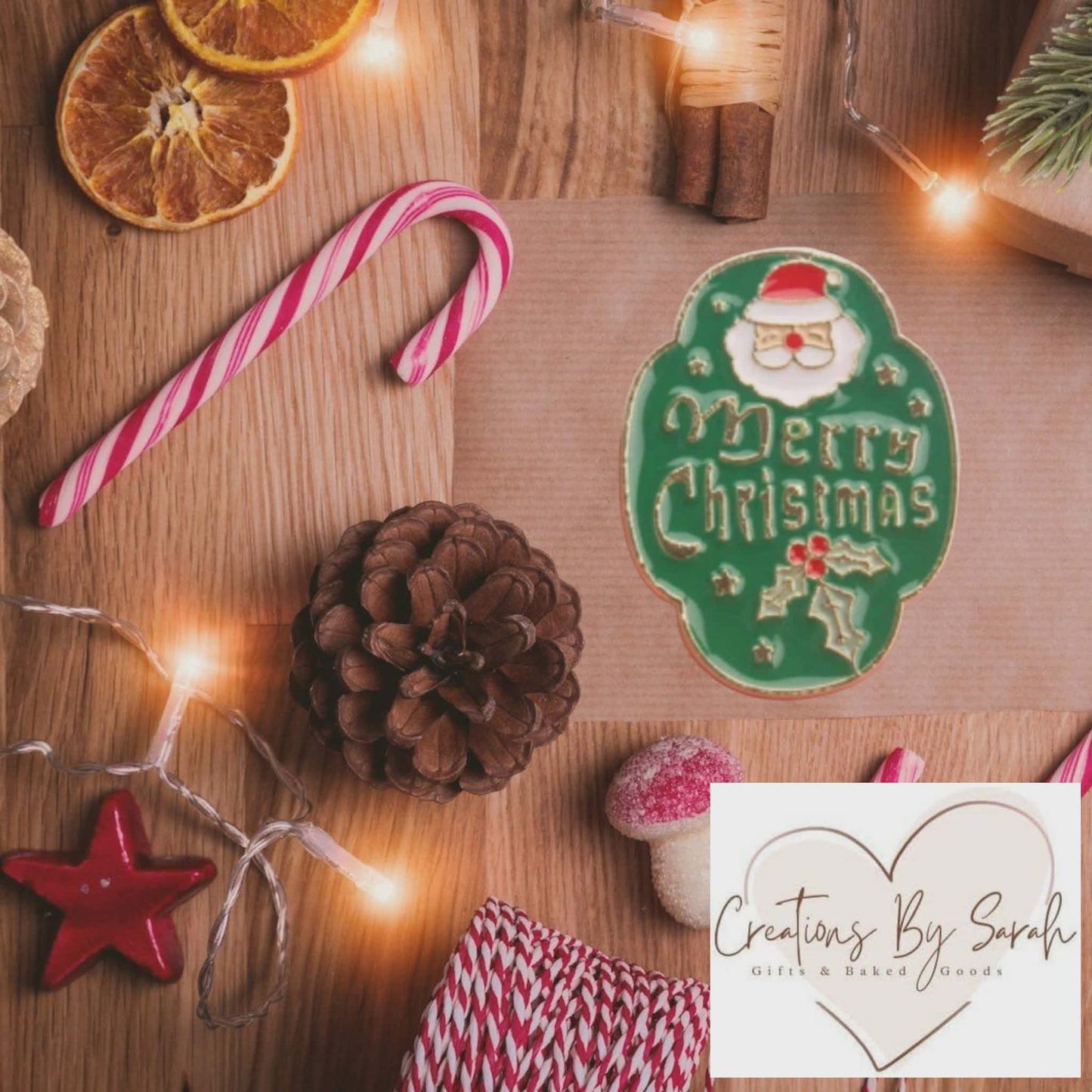 merry christmas pin badge