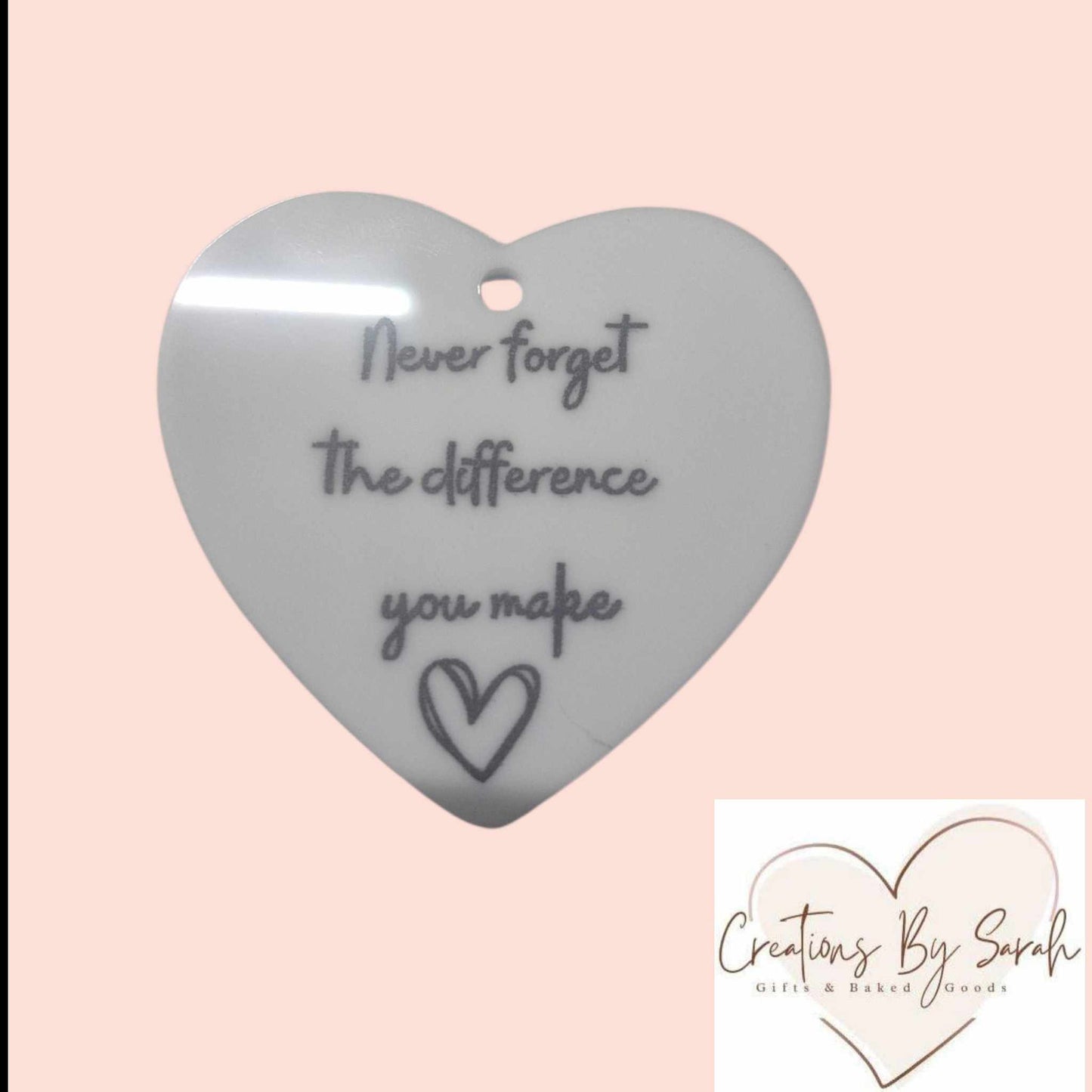 Never Forget The Difference You Make Sign