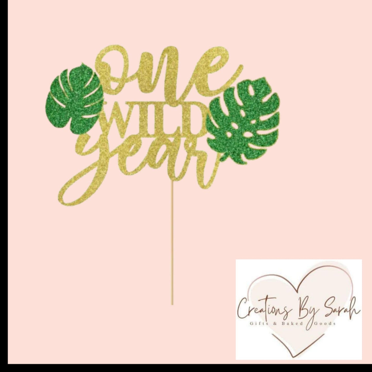 One Wild Year Cake Topper