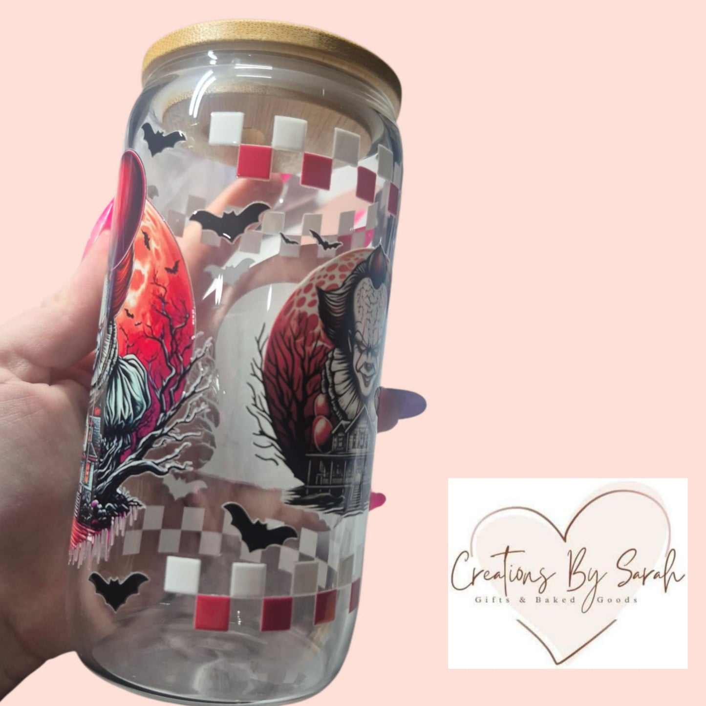 pennywise 16oz glass tumbler