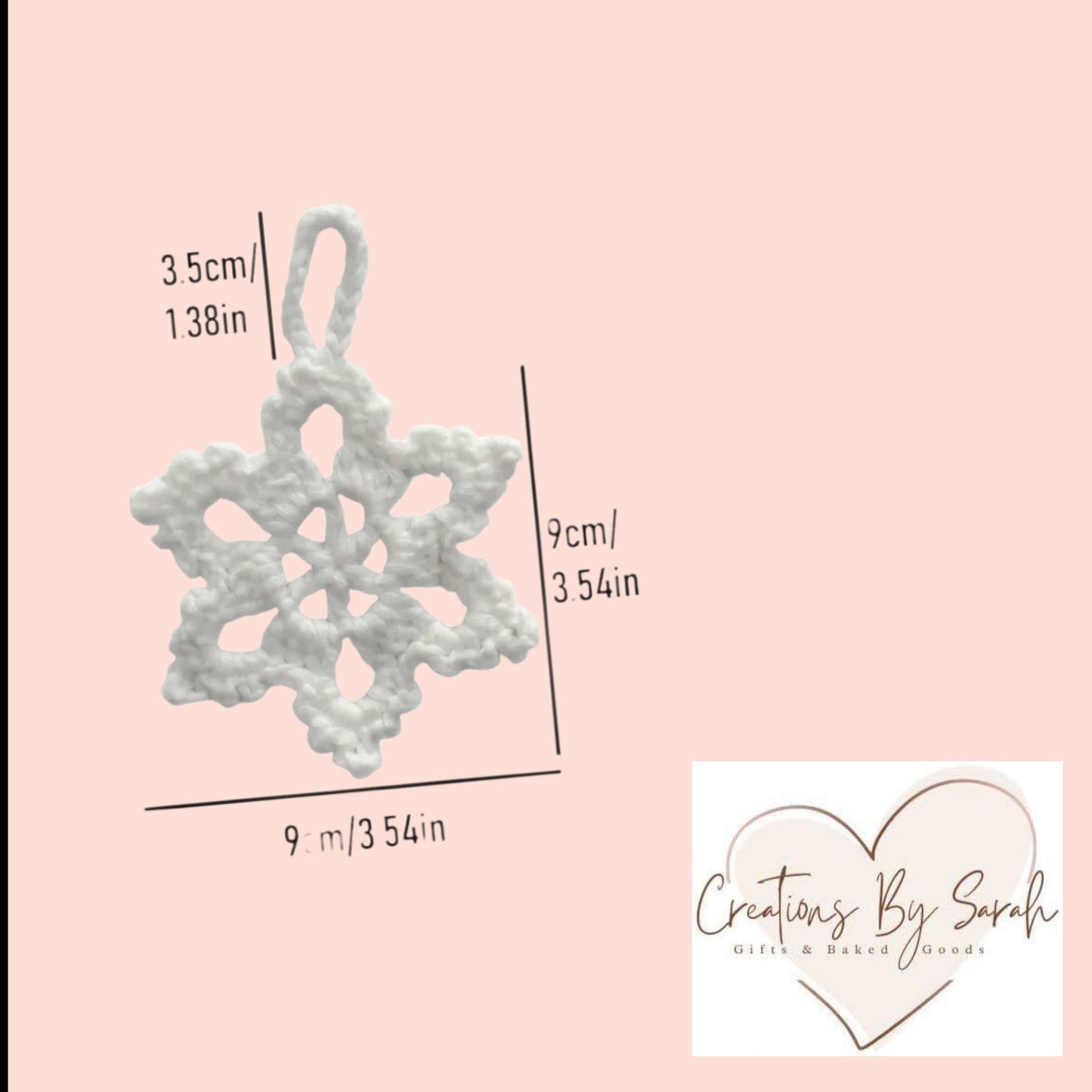 Handmade Crochet Snowflake Decoration