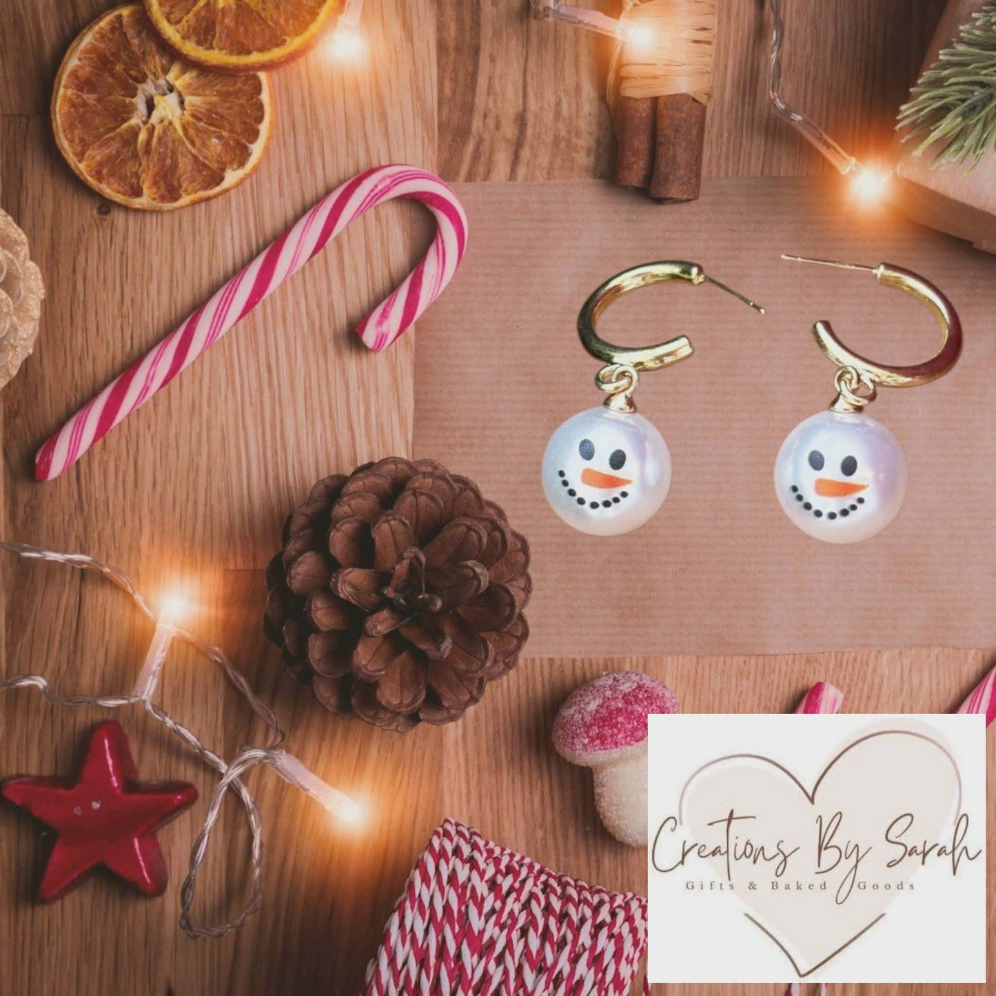 Snowman Earrings