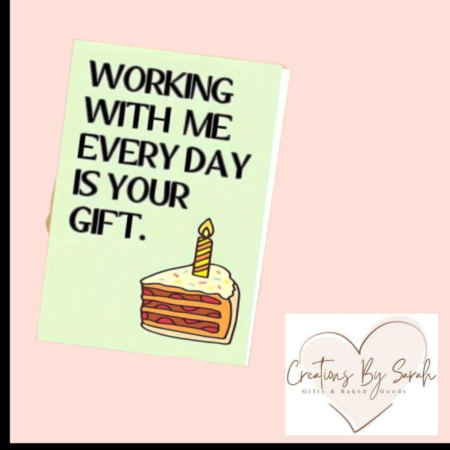 Joke Birthday card for someone you work with