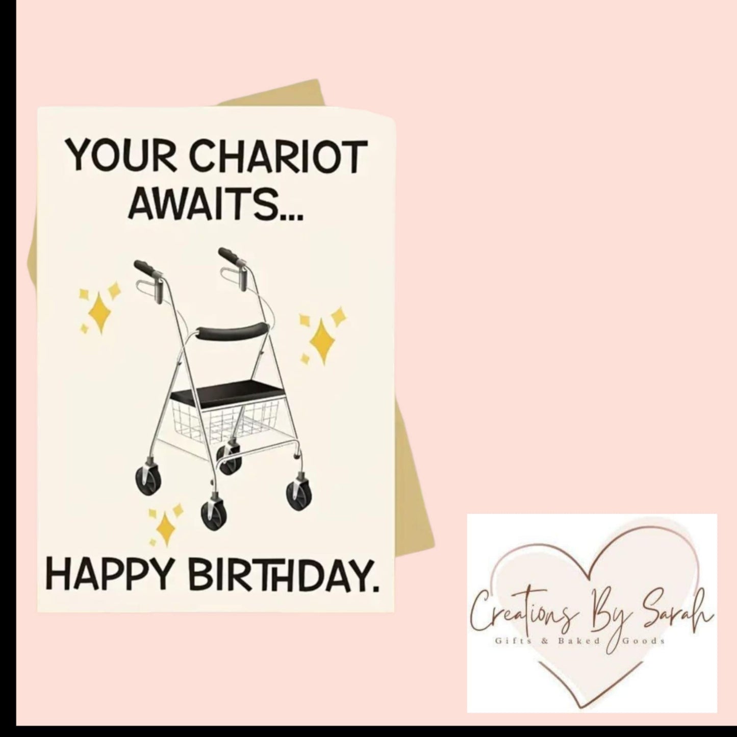 Your Chariot Awaits Happy Birthday Birthday Card