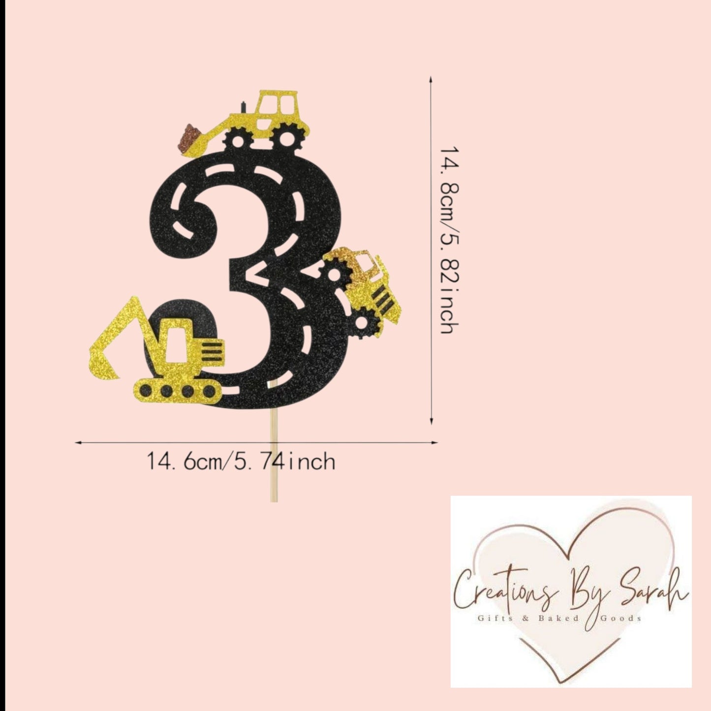 construction Age Cake Topper