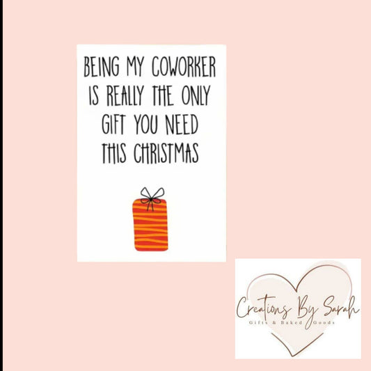 Being My Coworker Is Really The Only Gift You Need This Christmas Christmas Card