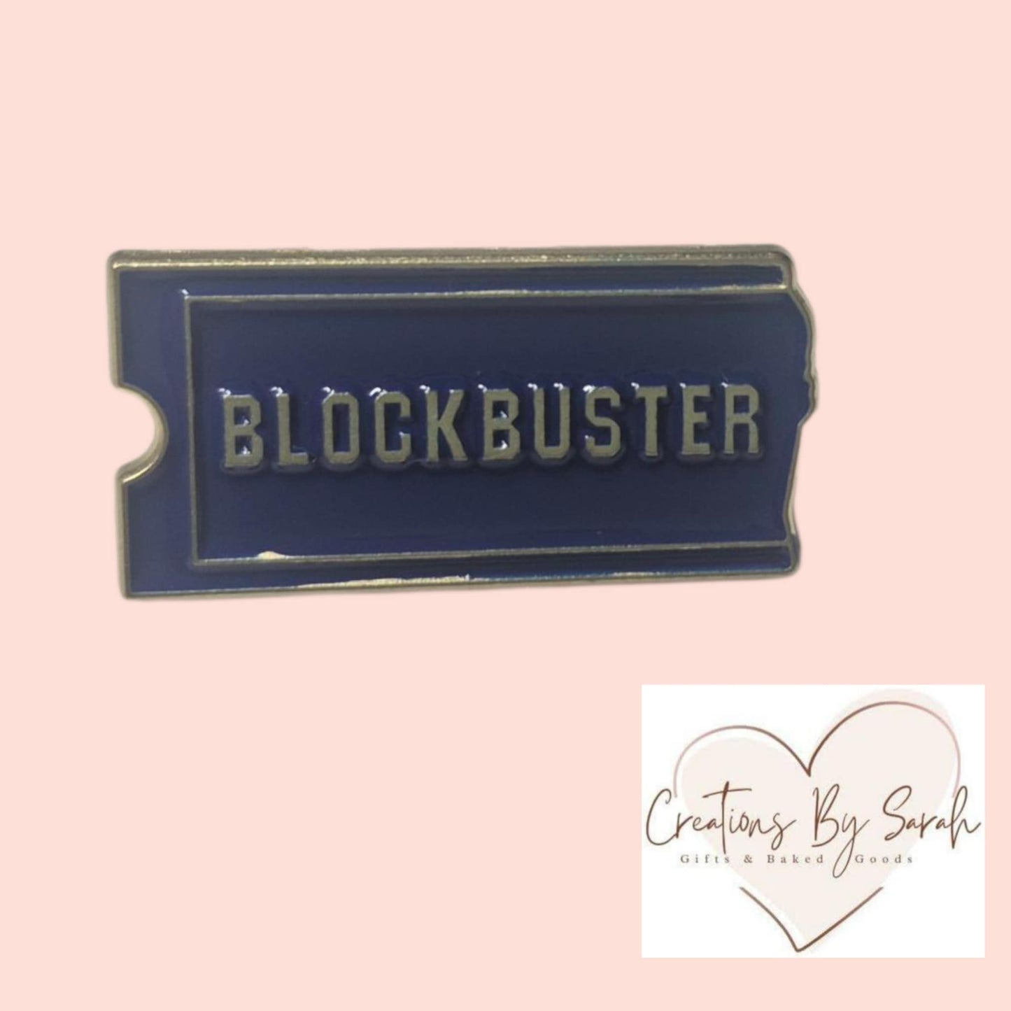 blockbuster pin badge