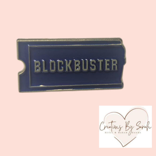 blockbuster pin badge