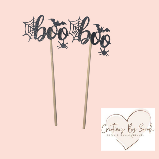 Boo Halloween Cupcake Toppers