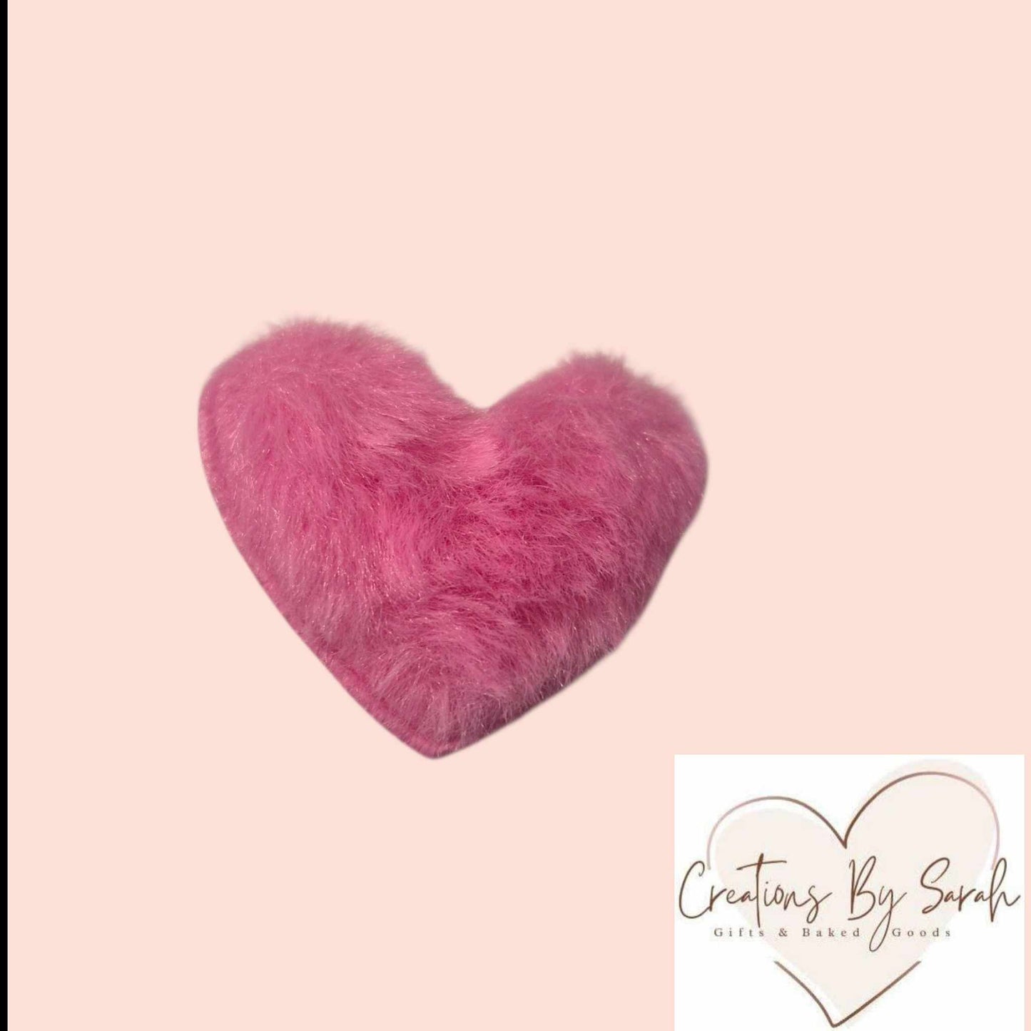 Pastel Fluffy Heart Clips