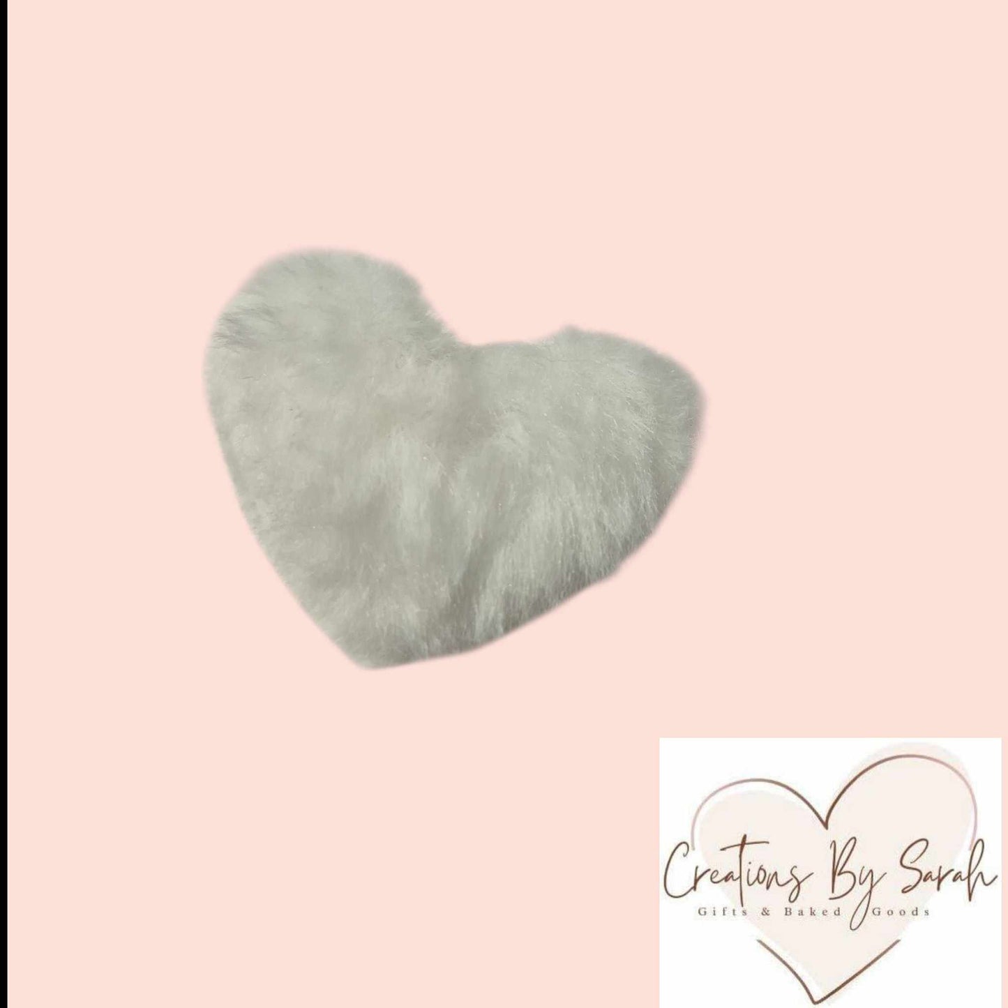 Pastel Fluffy Heart Clips