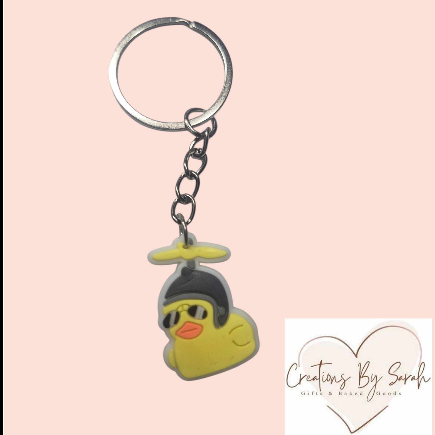 Novelty 2D Duck Keyrings