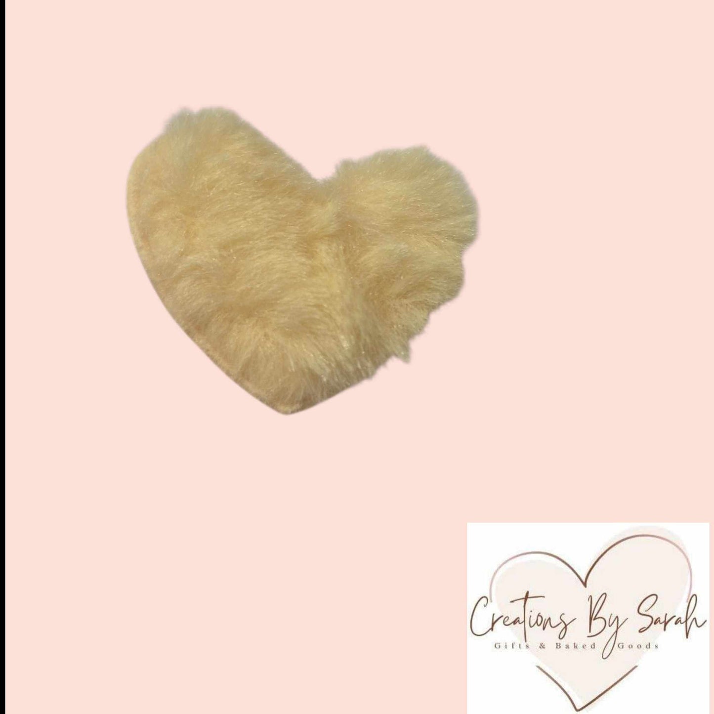 Pastel Fluffy Heart Clips