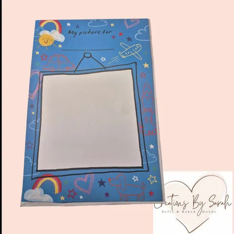 Fathers day picture card with stickers