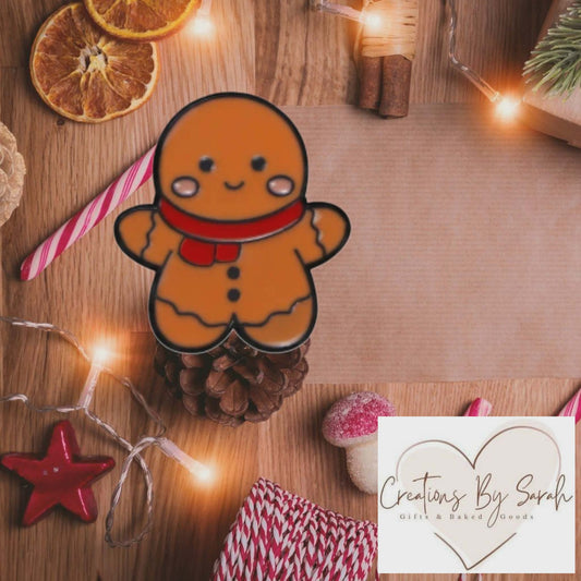 gingerbread man pinbadge