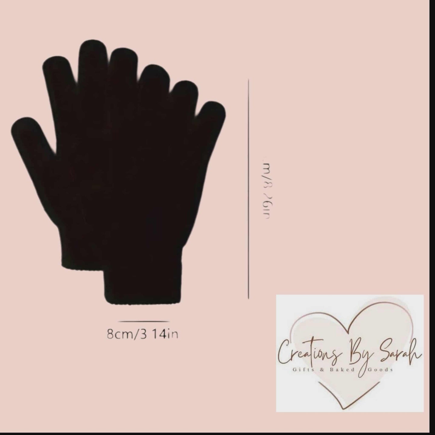 Men's, Women's, Unisex Black Gloves