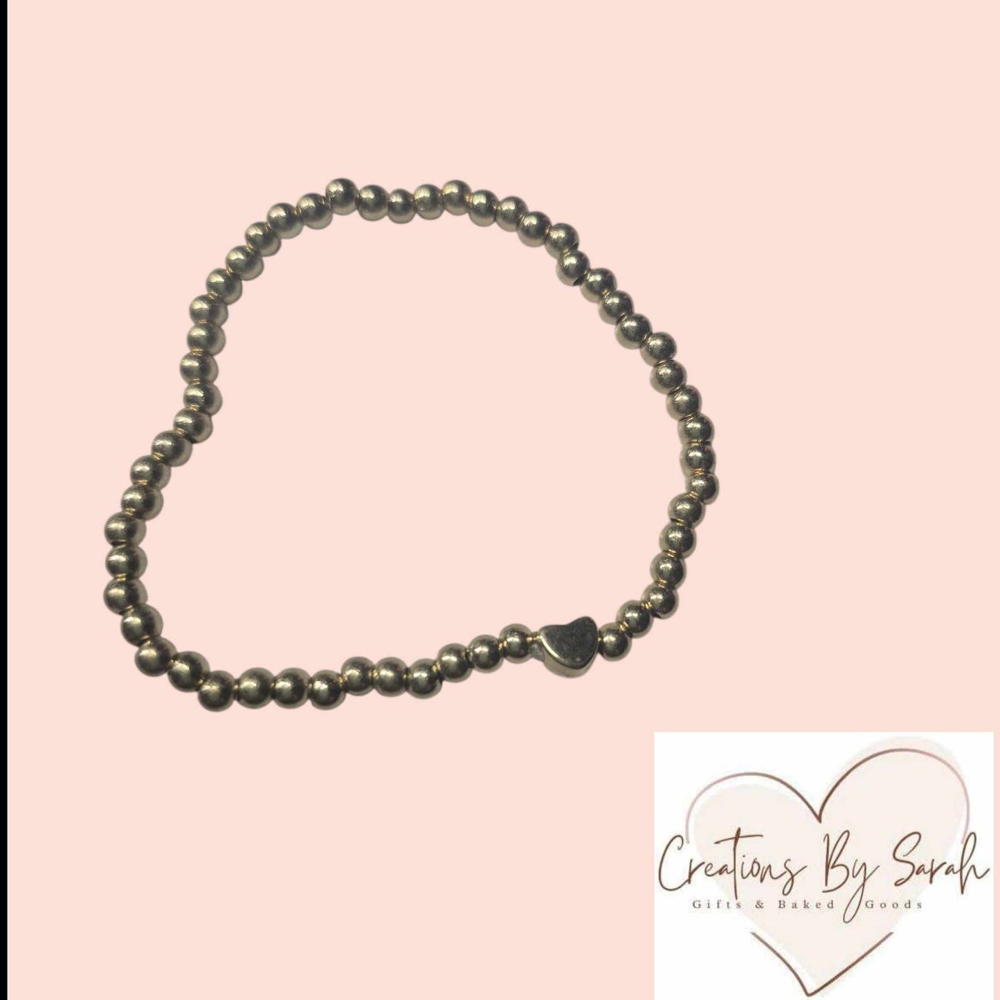 Beaded bracelets with a heart