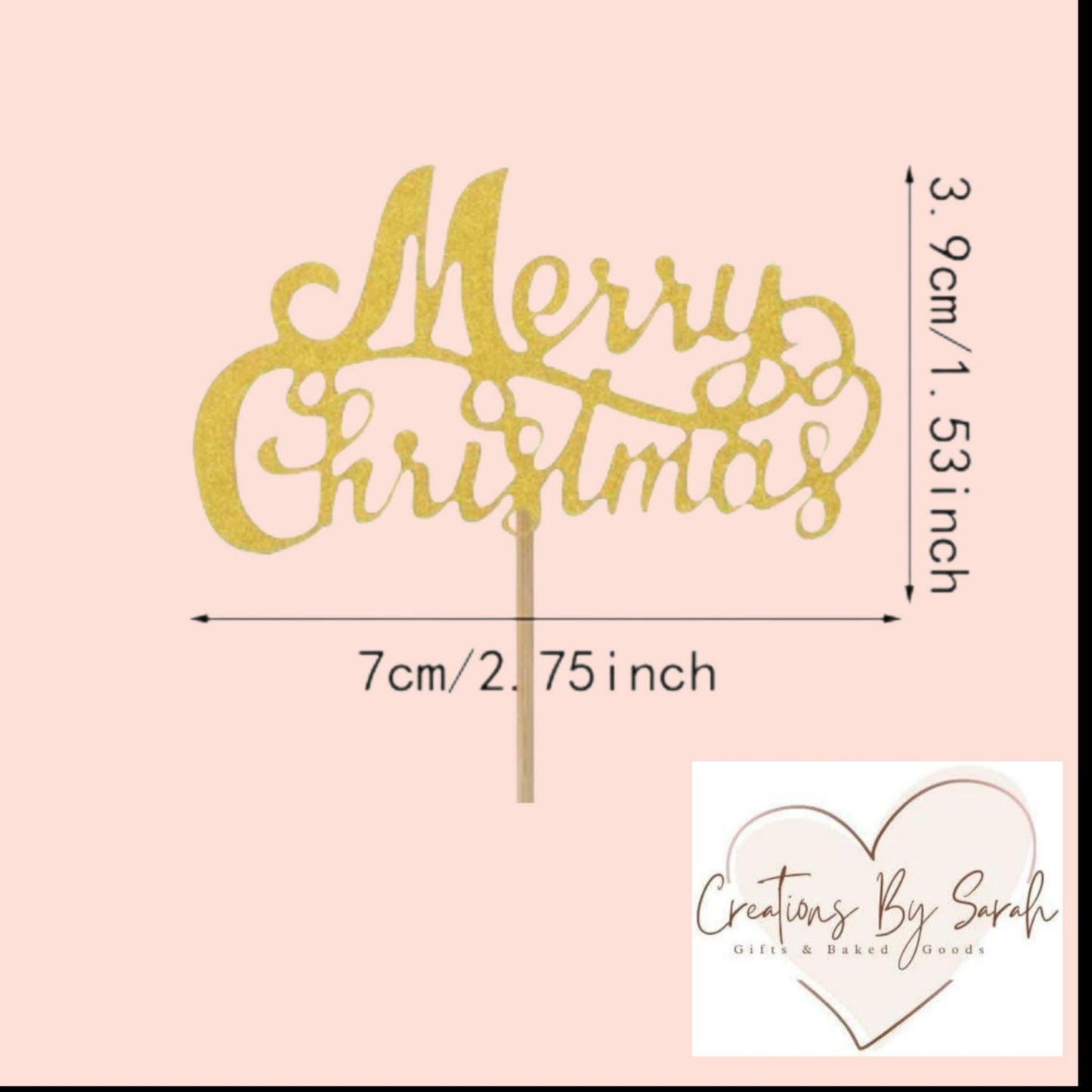 Merry Christmas CupCake Toppers