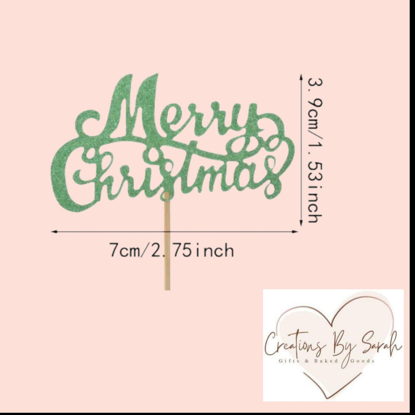 Merry Christmas CupCake Toppers