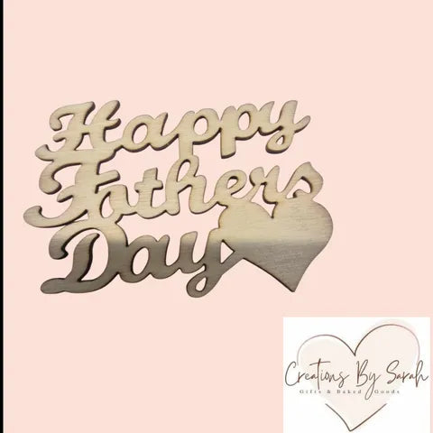 Happy Fathers Day Wooden, Colour In Signs
