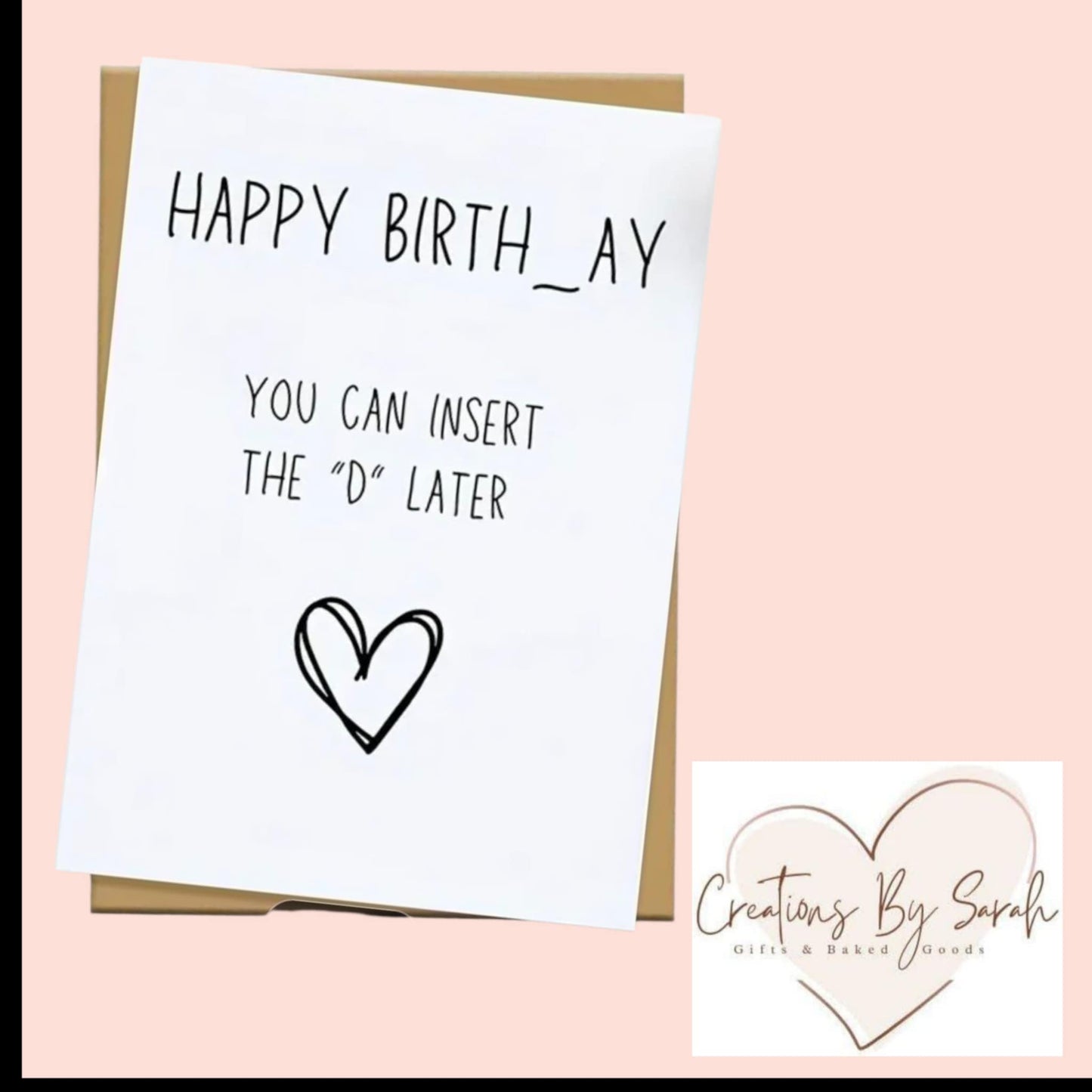 Adult partner joke birthday card Happy Birth_ay, you can insert the 'D' later