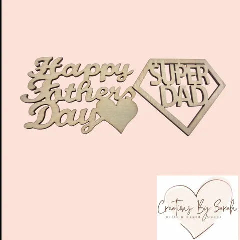 Happy Fathers Day Wooden, Colour In Signs