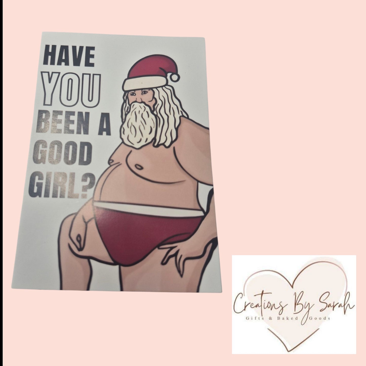 Santa Joke Christmas Cards, Rude