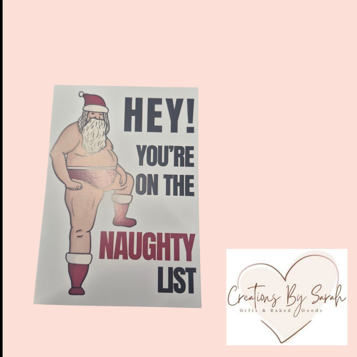 Santa Joke Christmas Cards, Rude