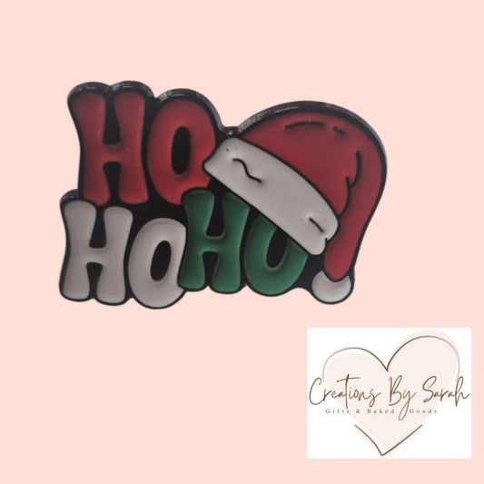 Christmas HO HO HO Pin Badge