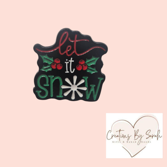 Let It Snow Pin Badge