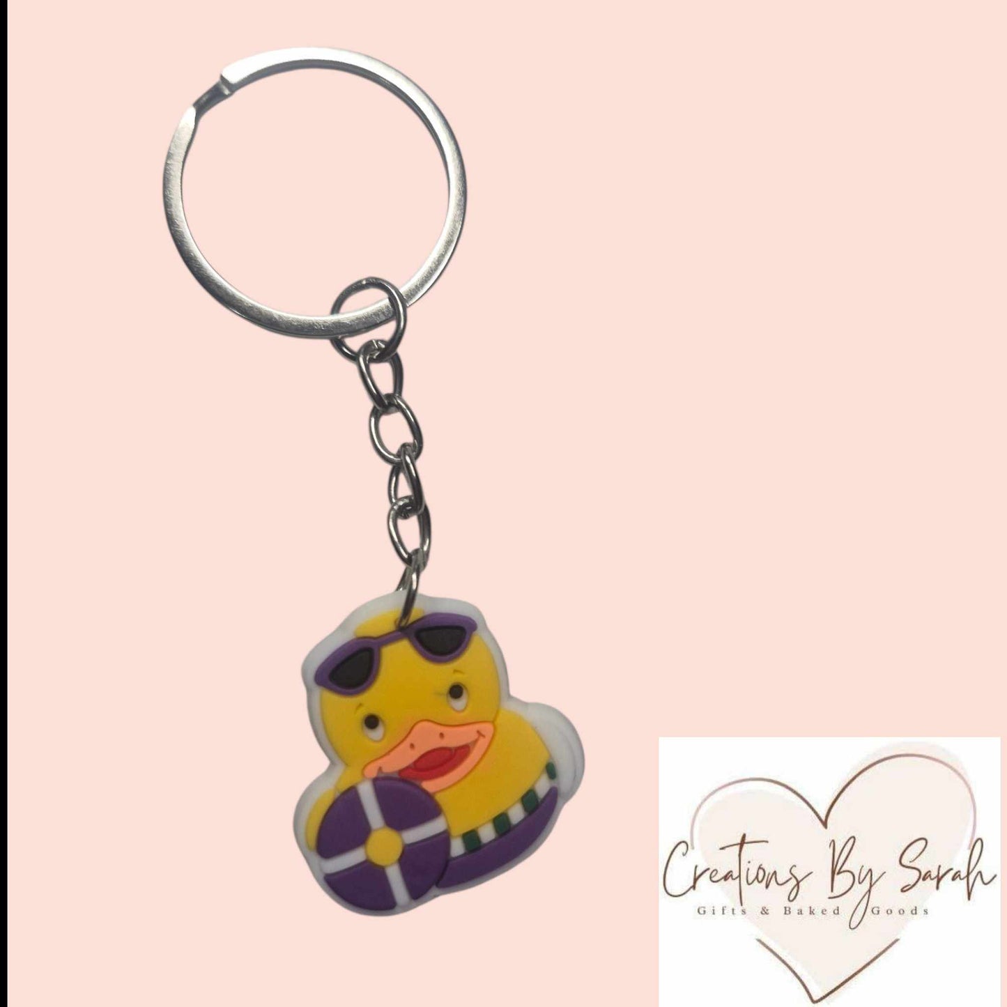 Novelty 2D Duck Keyrings