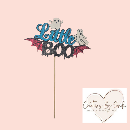 Haloween Little Boo Cake Topper Baby Birthday