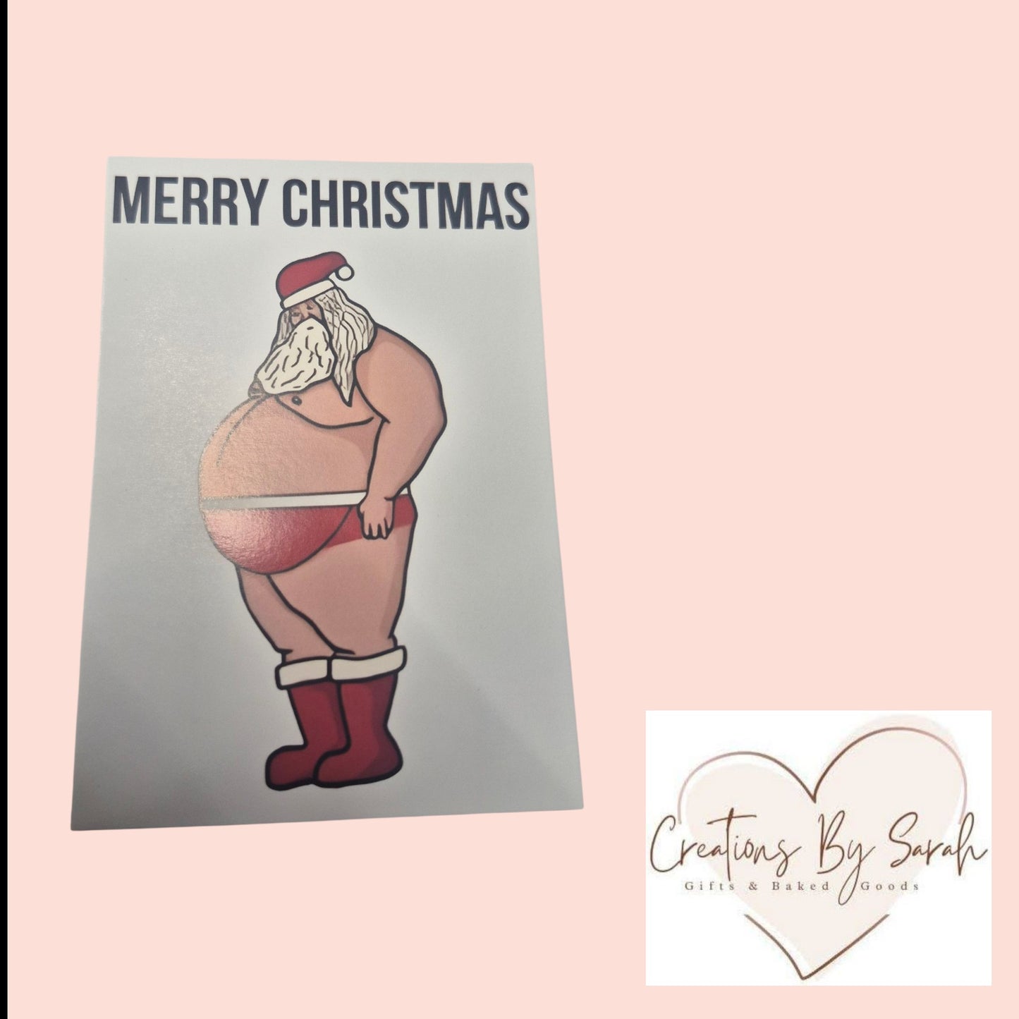 Santa Joke Christmas Cards, Rude