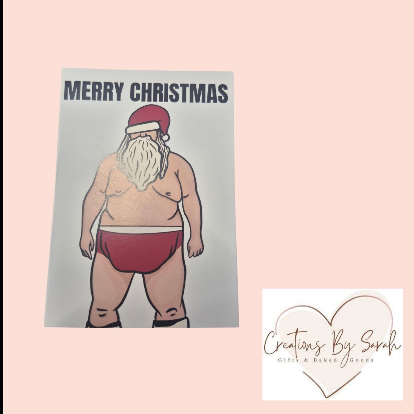 Santa Joke Christmas Cards, Rude