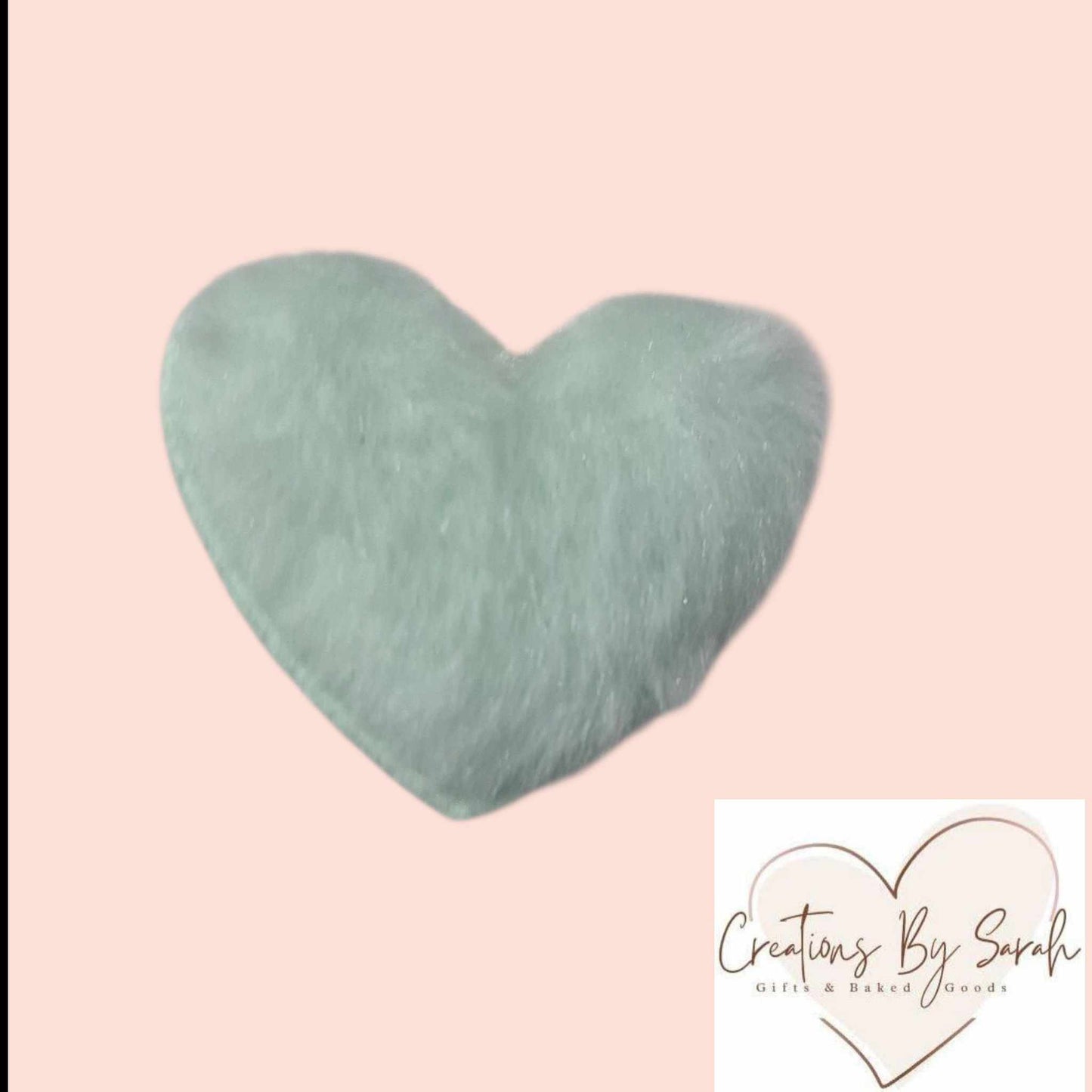 Pastel Fluffy Heart Clips