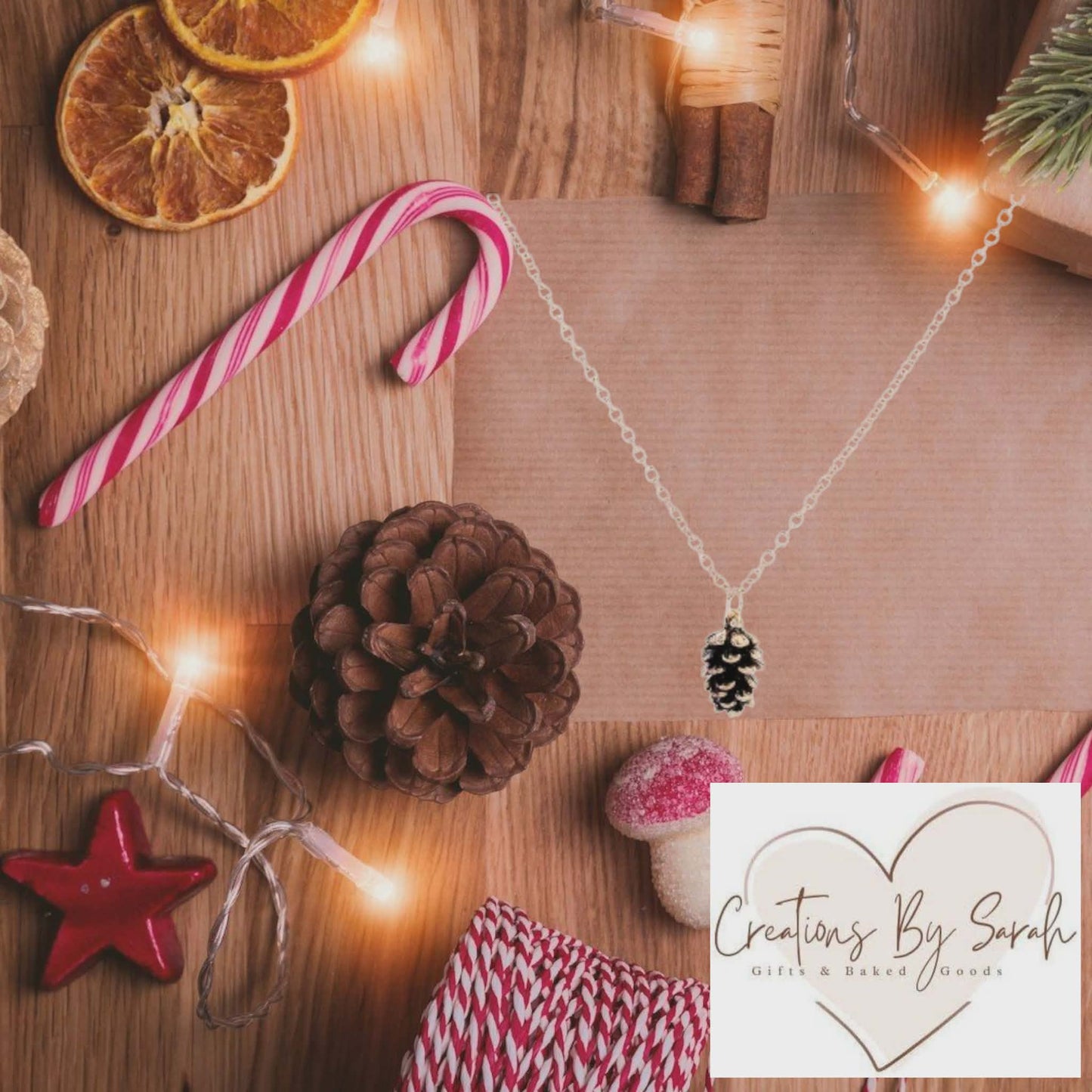 Pinecone Necklace Gold Or Silver