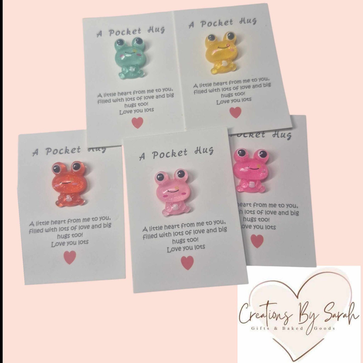 Cute Frog charm pocket hug