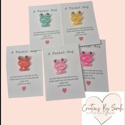 Cute Frog charm pocket hug