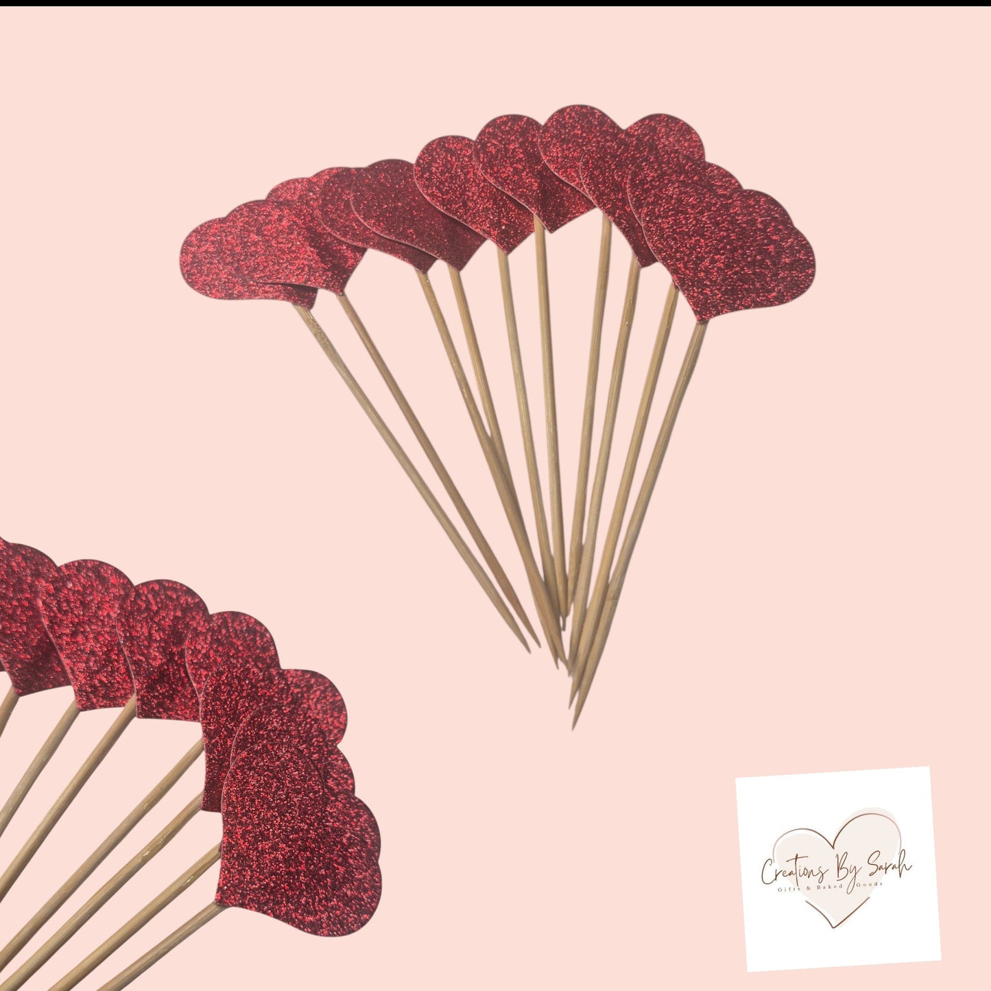 Heart Cupcake Toppers