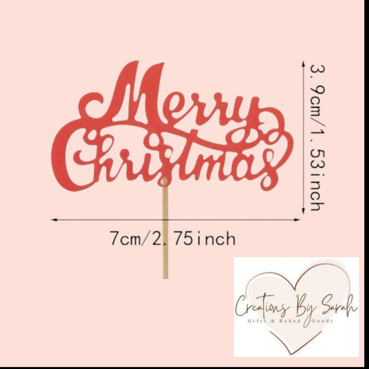 Merry Christmas CupCake Toppers