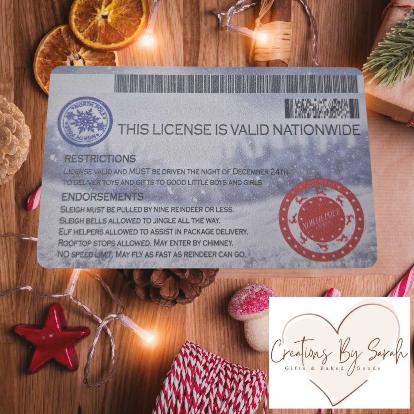 Santa's Driving Licence