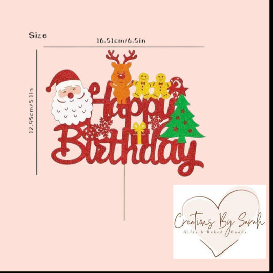 Happy Birthday Cake Topper